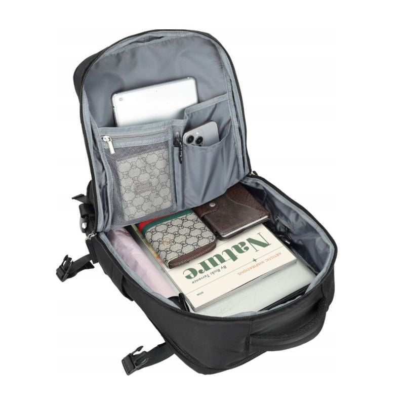 NOVEEN CTB400 Black Cabin Travel Backpack 40x20x25 Bagaż/Plecaki Your Sports Performance