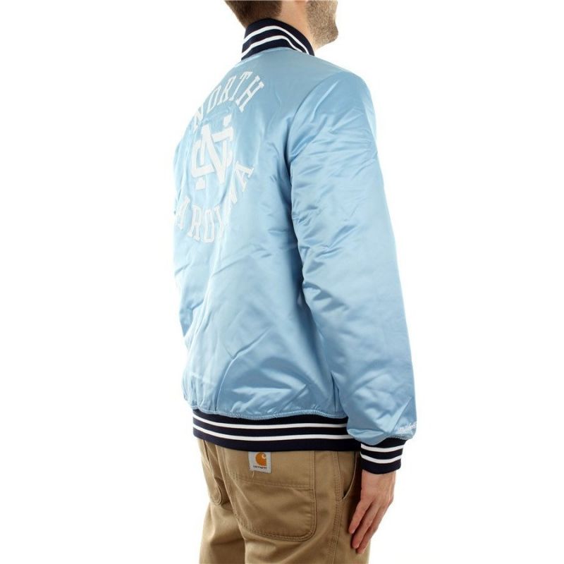 Mitchell & Ness NCAA Heavyweight Satin Jacket University Of North Carolina OJBF3413-UNCYYPPPLTBL In preparation Your Sports Performance
