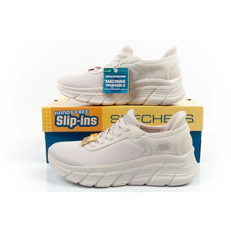 Skechers women's sports shoes Bobs B Flex SLIP-INS ecru comfortable Skechers