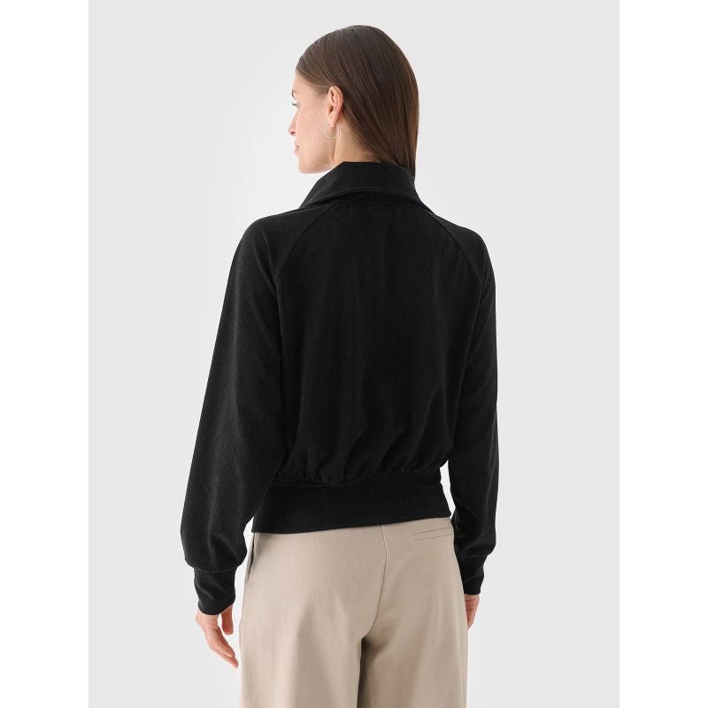 Women's velour sweatshirt without a hood, 4F 4FRAW24TSWSF2054-20S *Kategoria tymczasowa Your Sports Performance
