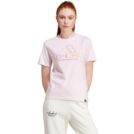 T-shirt adidas Xpress Logo W IY3413 Clothing/Lifestyle/T-shirts Adidas