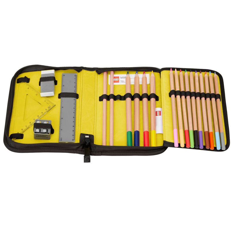 LEGO Bricks Pencil Case With Content 20085-2511 Black One size In preparation Your Sports Performance