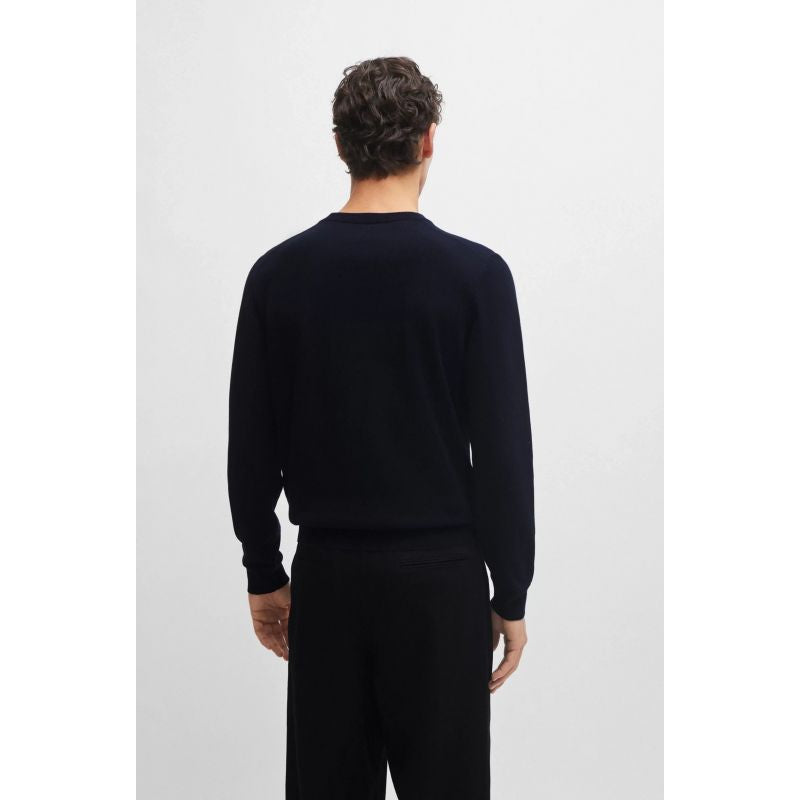 BOSS Pacello-L BLU V-Neck Sweater (50506042-404) Boss