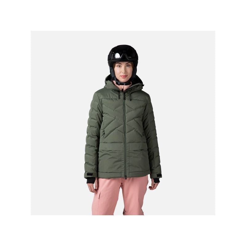 Rossignol W Puffy Parka Jacket Green Import z PMSport Your Sports Performance