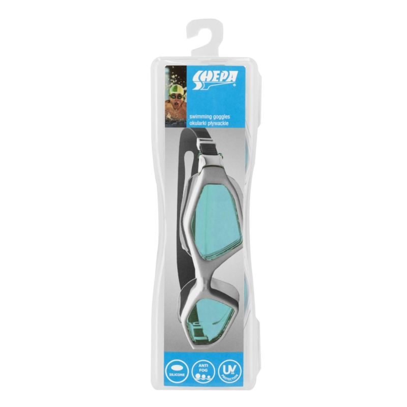 Shepa 3100 Silver Swimming Goggles B28D1 In preparation Your Sports Performance
