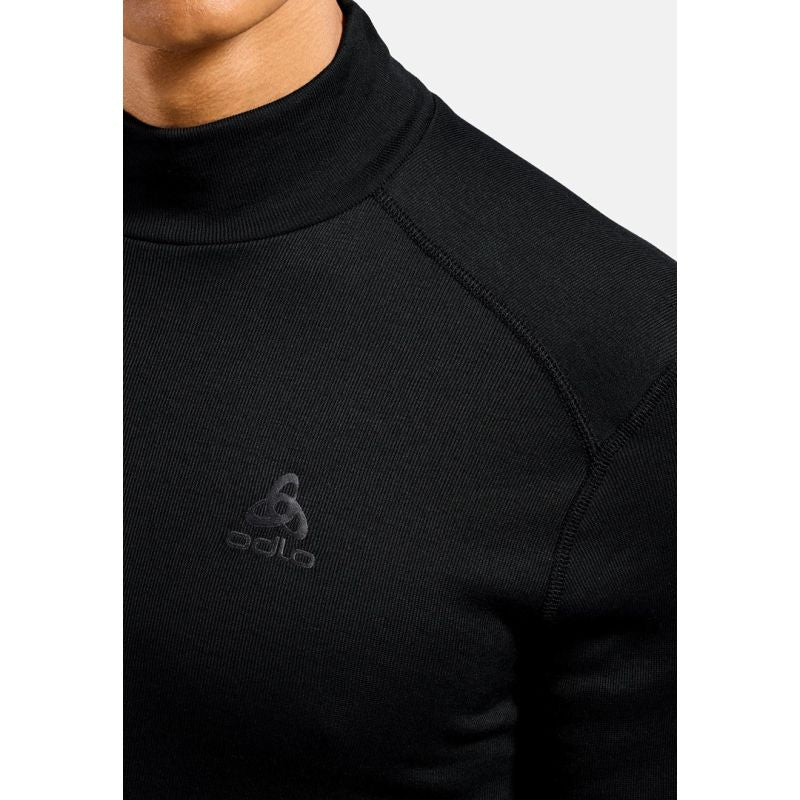 Odlo BL TOP turtle neck l/s ACTIVE WARM ECO men's t-shirt size M Black Odzież militarna/Bielizna termoaktywna Your Sports Performance
