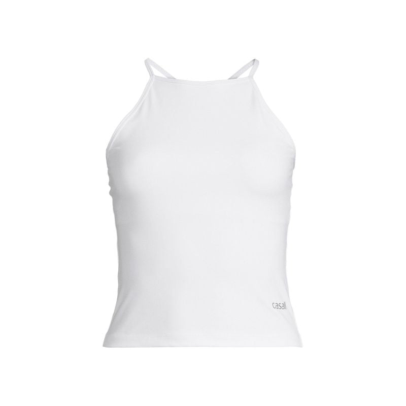 CASALL Built-In-Bra Halterneck Tank white Import z PMSport Your Sports Performance