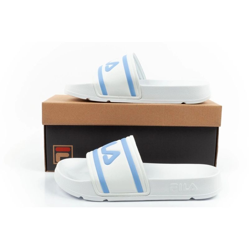 Fila women's sports flip-flops Morro comfortable white slippers for the pool Fila