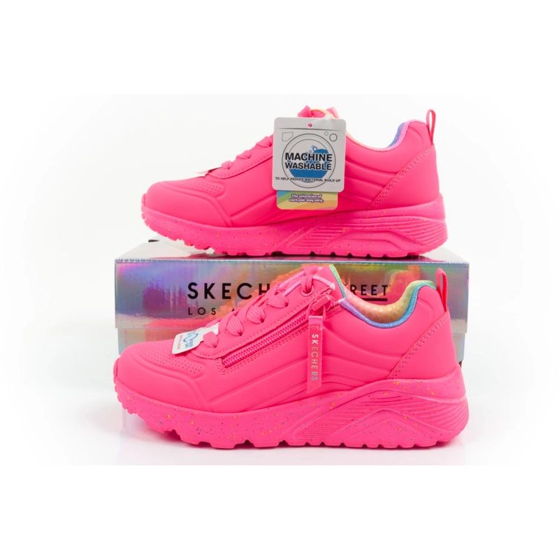 Skechers Uno Lite children's sports sneakers shoes, pink, comfortable Skechers