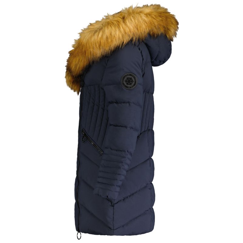 Geo Norway CHAYA NAVY EO DB BS 068 women's winter parka, insulated long loose winter jacket with fur hood, navy blue l(WU4827F/GNO) In preparation Your Sports Performance