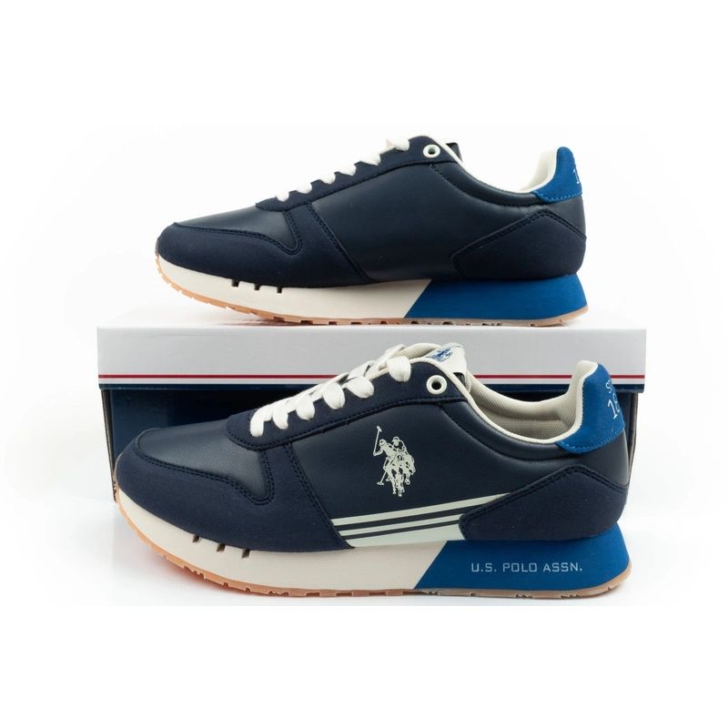 US Polo Assn sports shoes sneakers men's fashionable comfortable blue Your Sports Performance