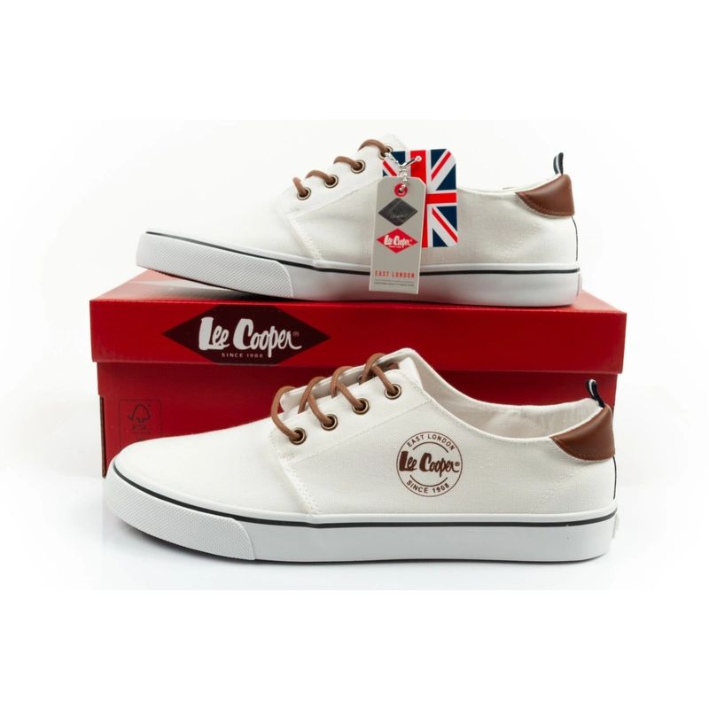 Lee Cooper men's sports shoes sneakers fashionable white comfortable