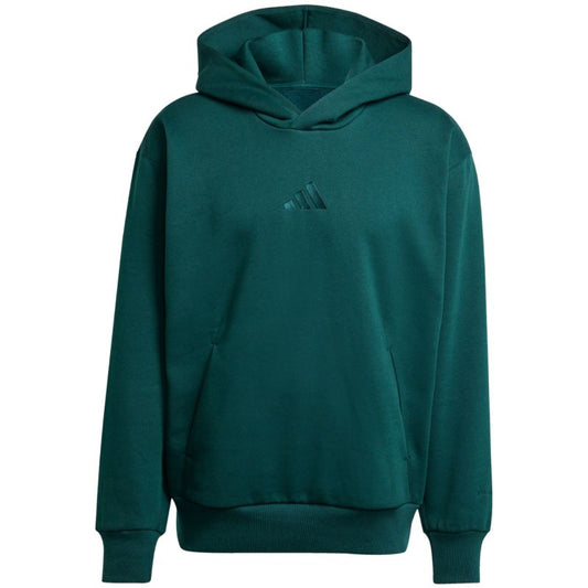 Men's adidas ALL SZN Fleece Hoodie green KB8527 In preparation Adidas