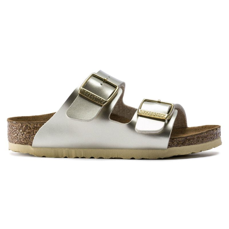 Birkenstock Arizona Kids Birko-Flor Electric Metallic Gold Narrow Girls' Flip-Flops (1014841) Footwear/Lifestyle/Brinkenstock/Klapki/chodaki Birkenstock
