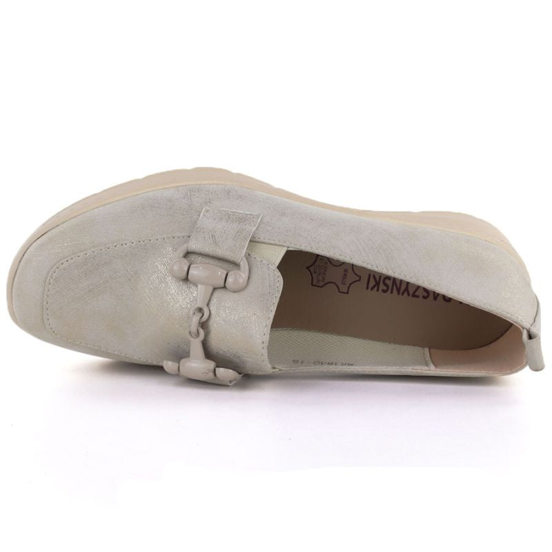 Women's gold platform shoes M.Daszyński MR1840 M. Daszyński