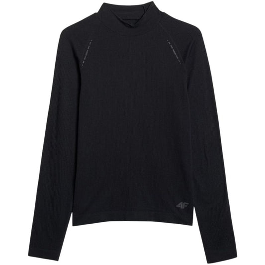 Men's longsleeve t-shirt 4F M417 deep black 4FWAW25TFLOM417 20S In preparation Your Sports Performance