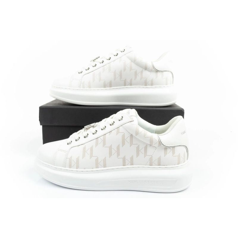 Karl Lagerfeld Kapri men's shoes sneakers natural leather white In preparation Your Sports Performance