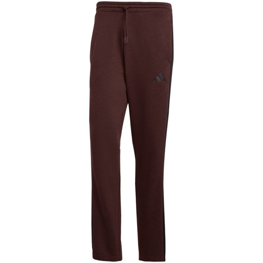 Men's adidas Essentials 3-Stripes Fleece Pants Brown JX0713 In preparation Adidas