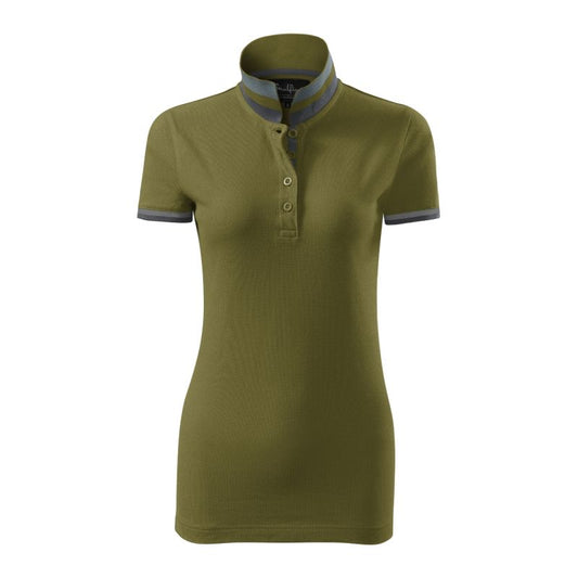 Malfini Collar Up polo shirt W MLI-257A3 avocado green Clothing/Lifestyle/T-shirts/Malfini Malfini