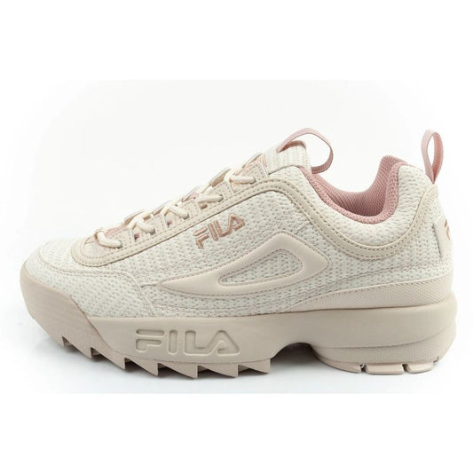 Fila Disruptor women's shoes sports sneakers fashionable beige comfortable Fila