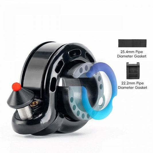 Rockbros 34210028001 Q-shaped bicycle bell - black Accessories/Bicycle/Akcesoria rowerowe Your Sports Performance