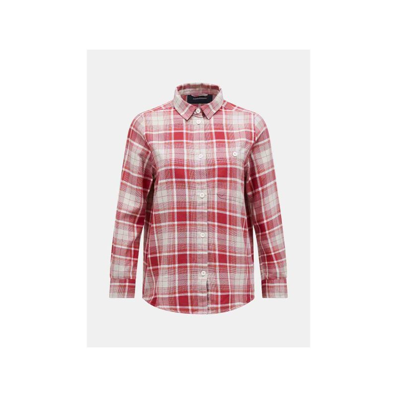 Peak Performance W Cotton Flannel Shirt Red and White Checkered Import z PMSport Your Sports Performance