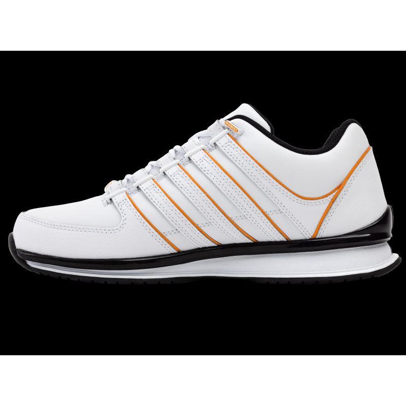 K-swiss RINZLER WHITE/ORANGE POPPY/BLACK-M sneakers (01235-185-M) WD