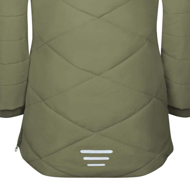 Trollkids Girls Bergen Coat long waterproof green insulated jacket for girls (460-350) In preparation Your Sports Performance