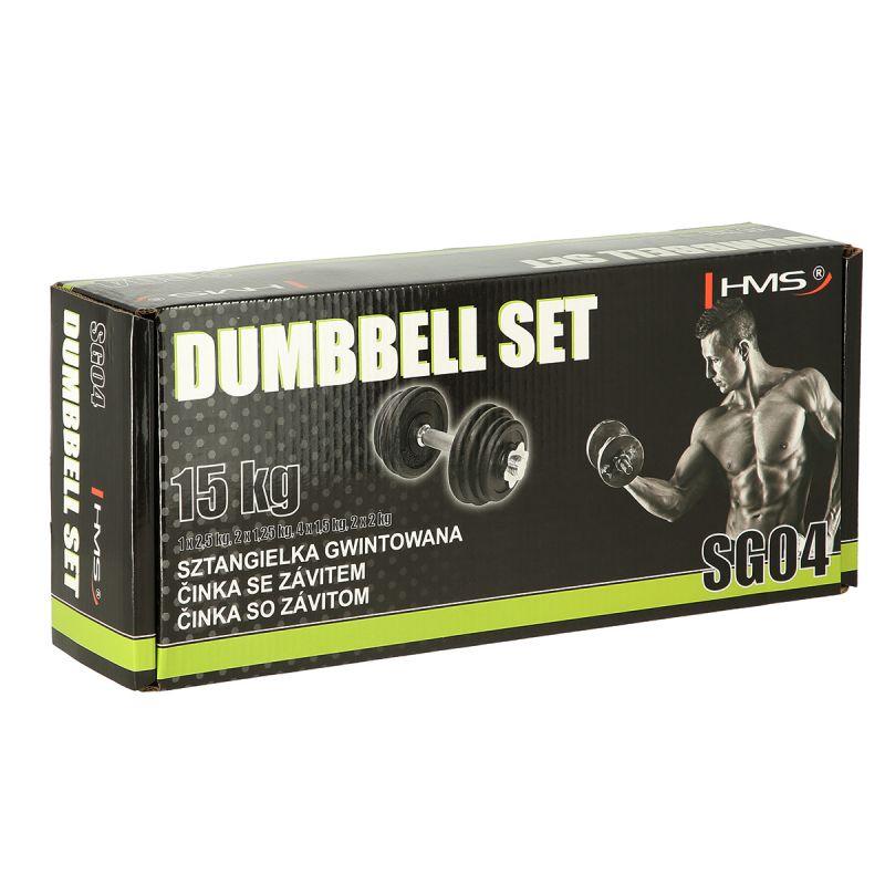 Barbell with thread SG04 15 (15 kg, 8 plates) KGHMS 17-59-120