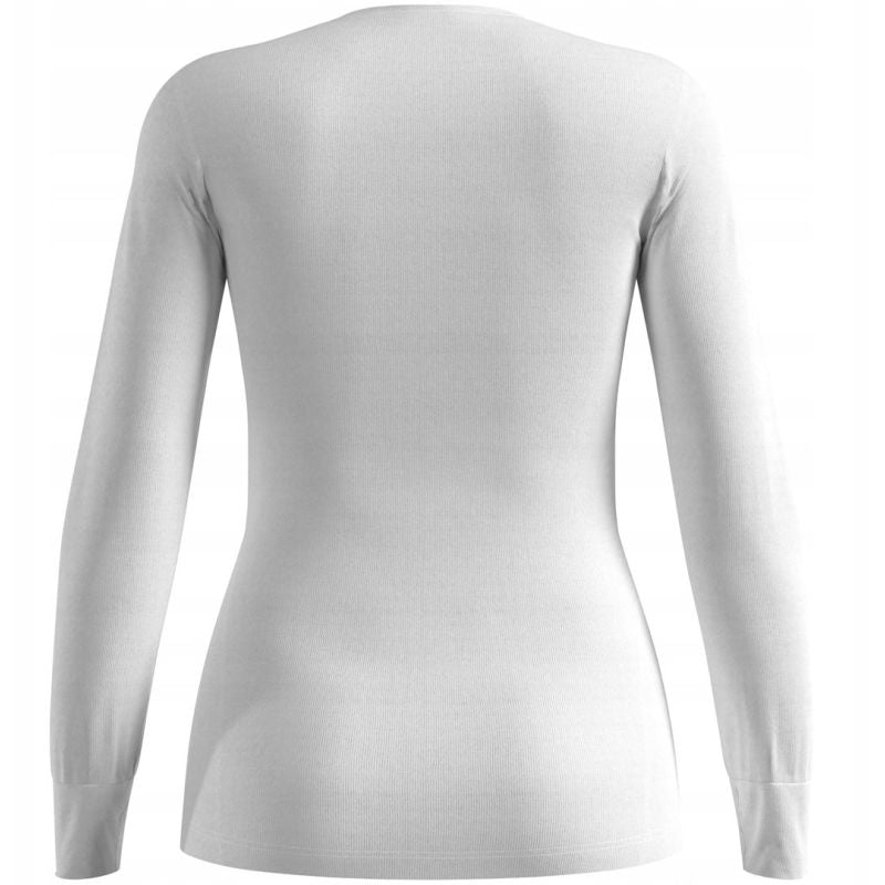 Odlo BL TOP crew neck l/s ACTIVE WARM ECO women's t-shirt size M White Odzież militarna/Bielizna termoaktywna Your Sports Performance