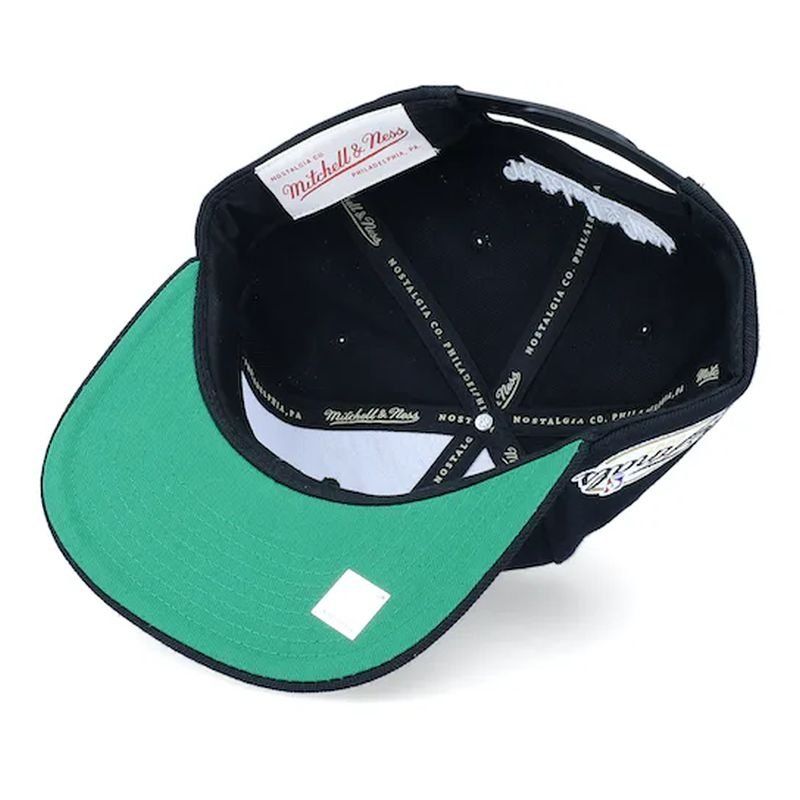 Mitchell & Ness NBA Miami Heat Top Spot Snapback Hwc Heat Cap HHSS2976-MHEYYPPPBLCK Clothing/Basketball/Mitchell & Ness Your Sports Performance