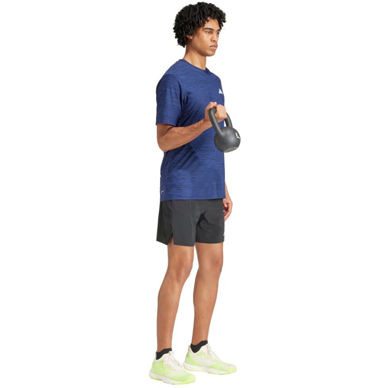Men's adidas Train Essentials Stretch Training Tee blue IA3901 In preparation Adidas