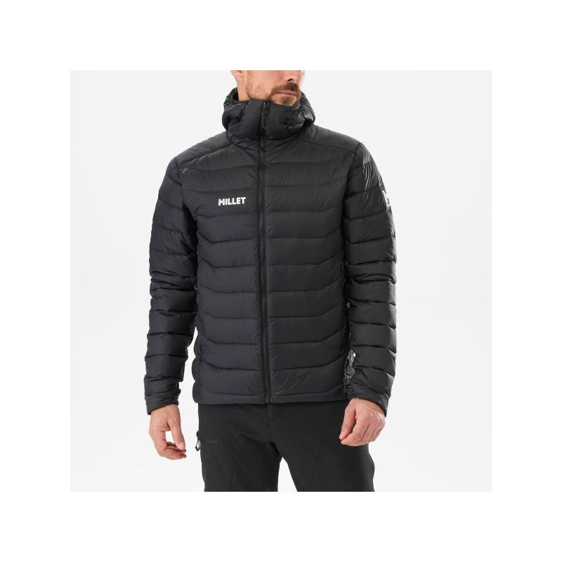 MILLET M Kamet Down Hoodie Jacket Black Import z PMSport Your Sports Performance
