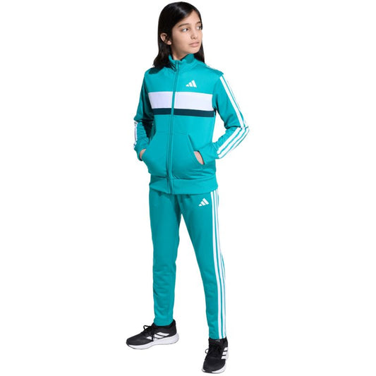 adidas Seasonal Essentials Tiberio 3-Stripes Tricot Jr Tracksuit JN2245 Clothing/Lifestyle Adidas