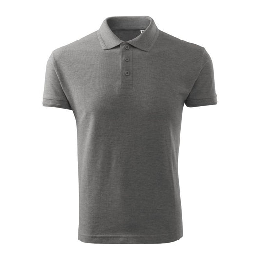 Men's Pique Polo Free Polo Shirt (Dark Grey Melange) Clothing/Lifestyle/T-shirts/Malfini/Polo Your Sports Performance