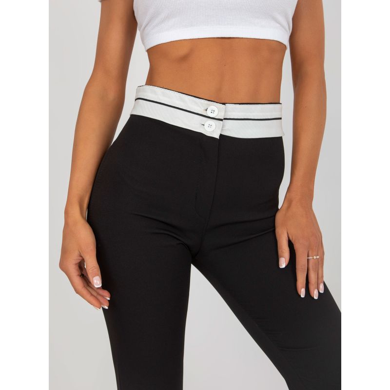 Black flared trousers without pockets (DHJ-SP-6971.33P) In preparation Your Sports Performance