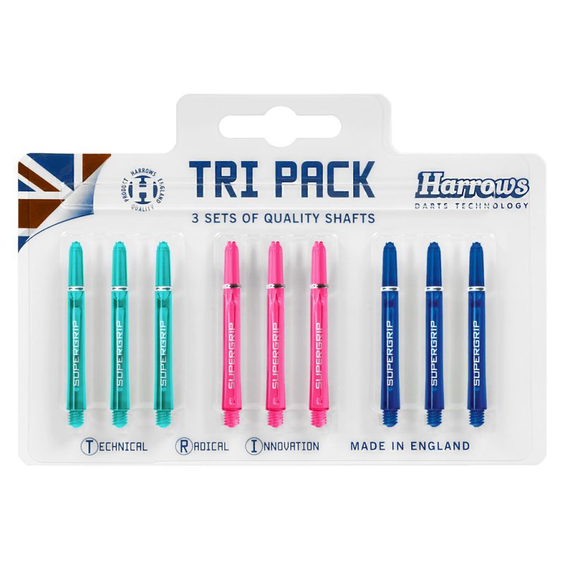 Shafty Harrows TRI PACK Supergrip 3x3 Colored In preparation Your Sports Performance