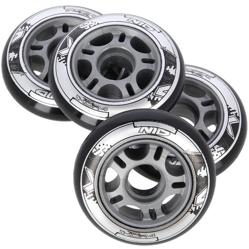 PU 76x24 82A BLACK WHEELS (4 pcs.) NILS EXTREME