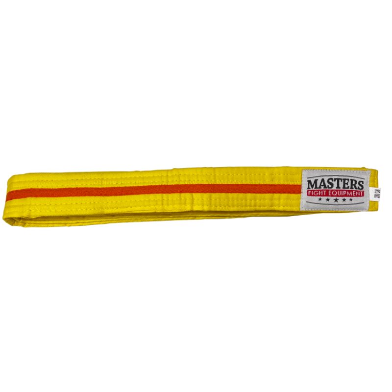 MASTERS kimono belt yellow with orange trim 06224-280040704 Accessories/Martial arts equipment Your Sports Performance