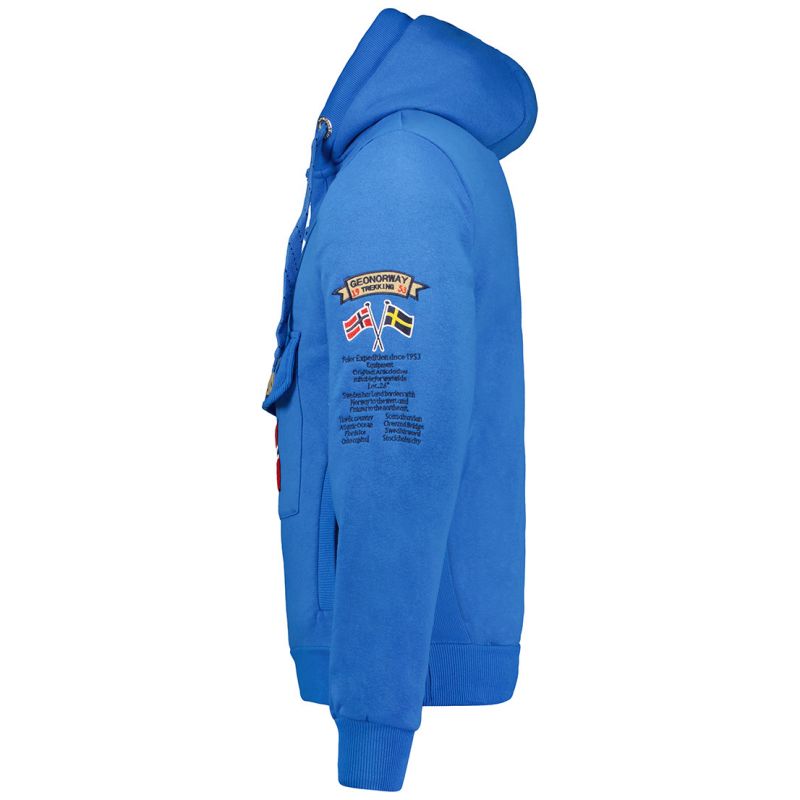 Geographical Norway Gymclass EO DB 100 M sweatshirt WU6582H/GNO-Royal Blue Clothing/Outdoor/Geographical Norway Your Sports Performance
