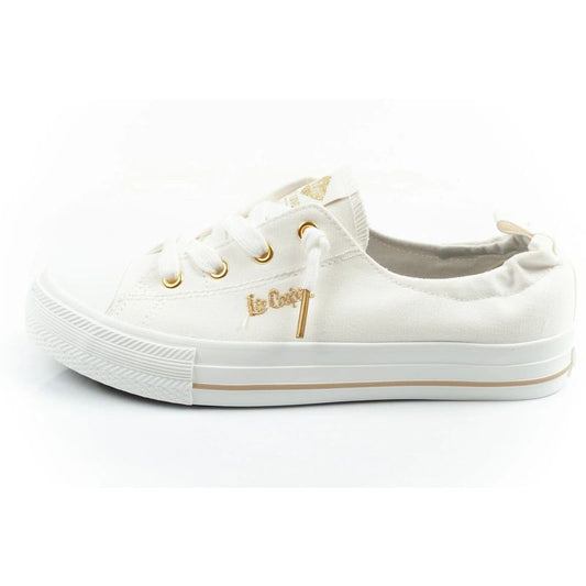 Lee Cooper women's sports shoes sneakers fashionable white slip-on Lee Cooper