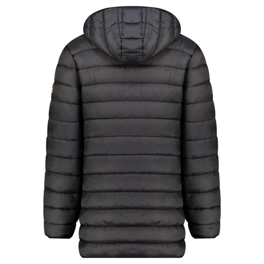 Geographical Norway men's jacket AMIGOMAP LONG HOOD DB BLACK MEN 233 BLACK (WZ5085H/GN-NOIR) Geographical Norway