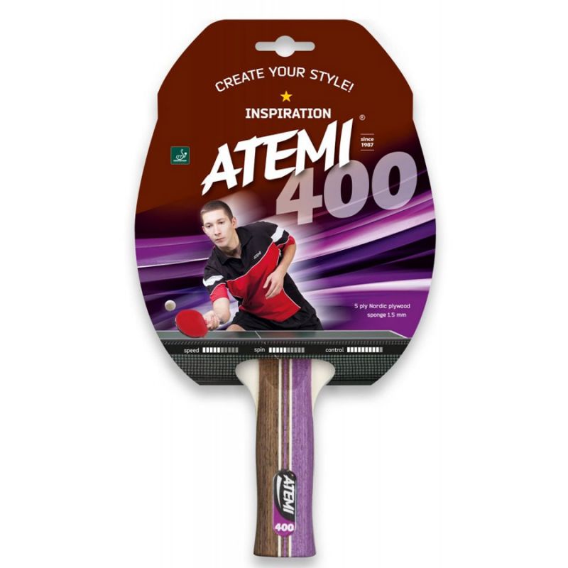 Table tennis racket Atemi 400 S214563 Accessories/Rackets and accessories Your Sports Performance