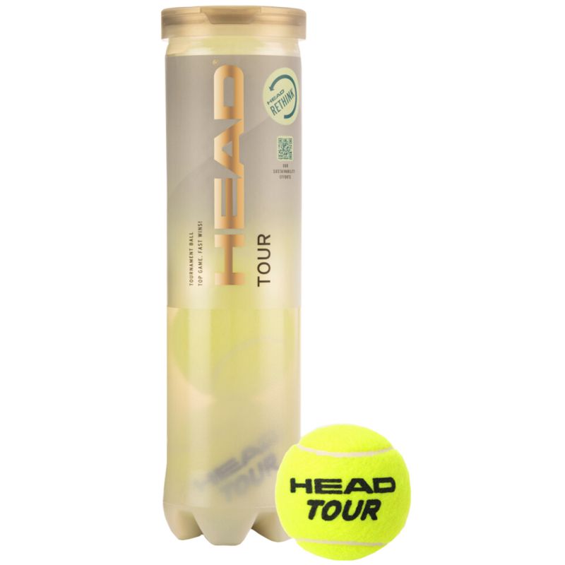 Head Tour tennis balls 4 pcs 570704 Accessories/Balls/Tennis Your Sports Performance