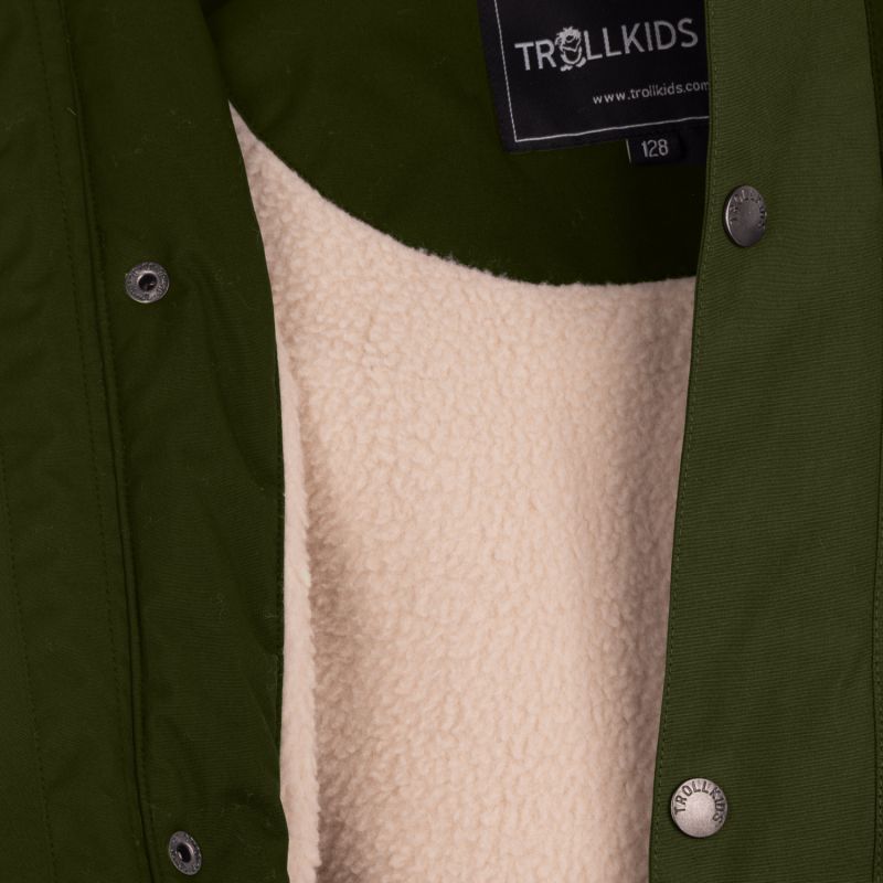Trollkids Kids Gudvangen Jacket waterproof children's winter jacket green (354-322) In preparation Your Sports Performance