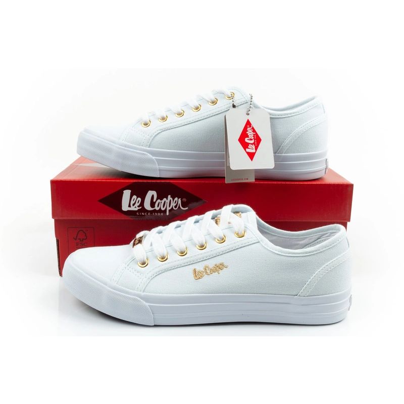 Lee Cooper women's sports shoes sneakers fashionable white comfortable Lee Cooper
