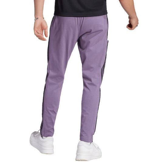 adidas Essentials Single Jersey Tapered Open Hem 3-Stripes M Pants IJ8699 Clothing/Training Adidas