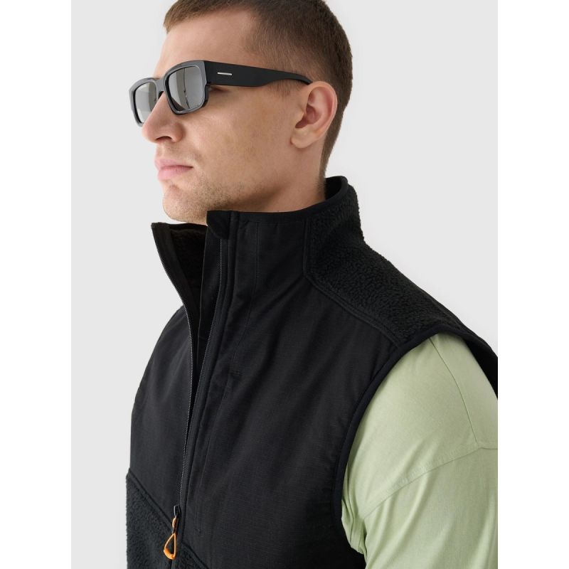 Men's sherpa vest with stand-up collar 4F 4FRAW24TVESM172-20S *Kategoria tymczasowa Your Sports Performance