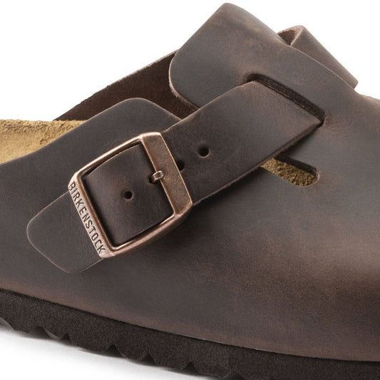 Birkenstock Boston Habana Oiled Leather Regular Wide Women's/Men's Clogs (0860131) In preparation Your Sports Performance