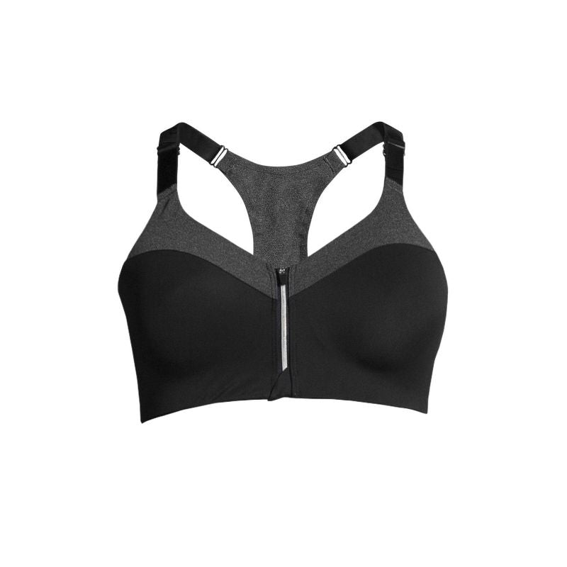 CASALL Front Zip Sports Bra Gray Import z PMSport Your Sports Performance